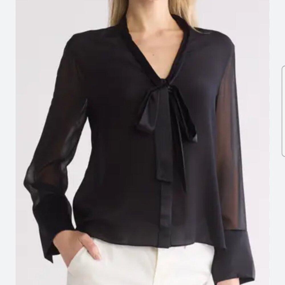 Alice + Olivia sheer blouse